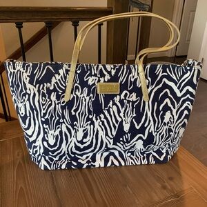 New Lilly Pulitzer Zebra Print Tote Bag